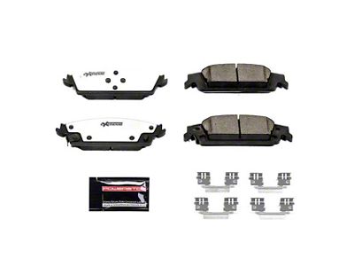 PowerStop Z36 Extreme Truck and Tow Carbon-Fiber Ceramic Brake Pads; Rear Pair (14-18 Silverado 1500)