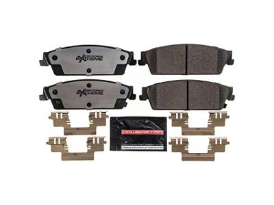 PowerStop Z36 Extreme Truck and Tow Carbon-Fiber Ceramic Brake Pads; Rear Pair (07-13 Sierra 1500 w/ Rear Disc Brakes)