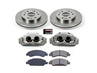 PowerStop OE Replacement 6-Lug Brake Rotor, Pad and Caliper Kit; Front (07-18 Sierra 1500)