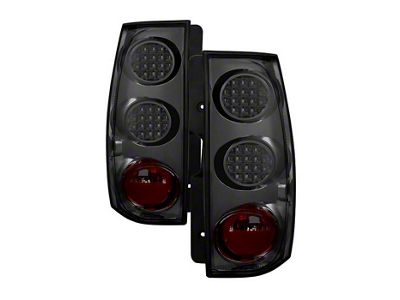 LED Tail Lights; Chrome Housing; Smoked Lens (07-14 Tahoe, Excluding Hybrid)