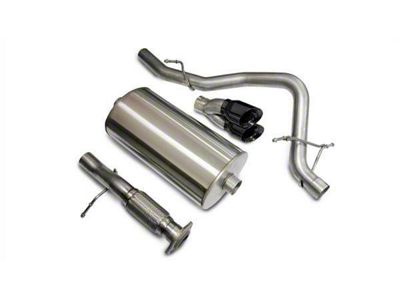 Corsa Performance Sport Single Exhaust System with Black Tips; Rear Exit (07-08 5.3L Tahoe)