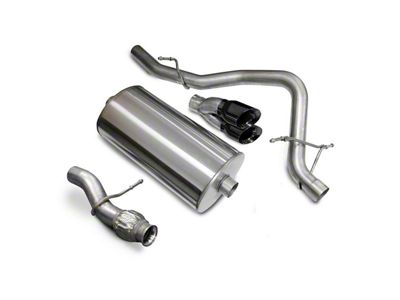 Corsa Performance Sport Single Exhaust System with Black Tips; Rear Exit (09-14 5.3L Tahoe)