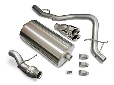 Corsa Performance Sport Single Exhaust System with Polished Tips; Rear Exit (09-14 5.3L Tahoe)