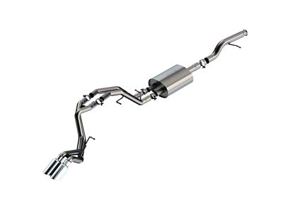 Borla Touring Dual Exhaust System with Chrome Tips; Rear Exit (21-23 5.3L Tahoe)