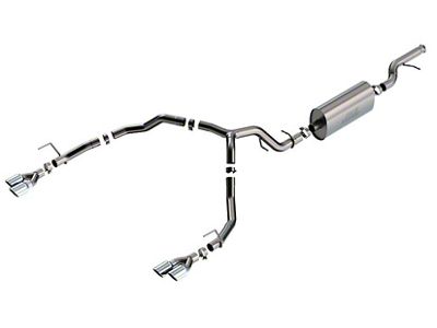 Borla Touring Dual Exhaust System with Chrome Tips; Rear Exit (21-23 5.3L Tahoe Premier)