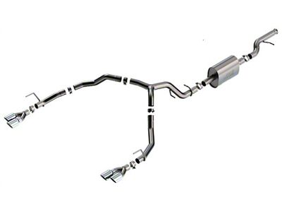 Borla S-Type Dual Exhaust System with Chrome Tips; Rear Exit (21-23 5.3L Tahoe Premier)