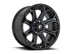 Fuel Wheels Siege Gloss Black Machined Double Dark Tint 6-Lug Wheel; 24x12; -44mm Offset (19-23 Silverado 1500)
