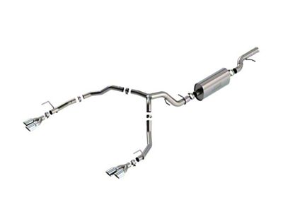 Borla Touring Dual Exhaust System with Chrome Tips; Rear Exit (21-23 6.2L Yukon)