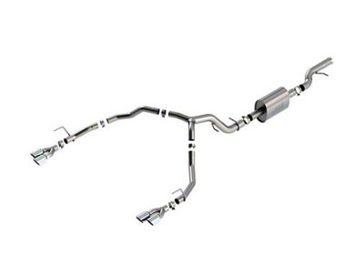 Borla S-Type Dual Exhaust System with Chrome Tips; Rear Exit (21-23 6.2L Tahoe)