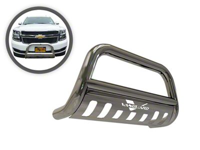 Vanguard Off-Road Classic Bull Bar with Skid Plate; Stainless Steel (14-18 Silverado 1500)