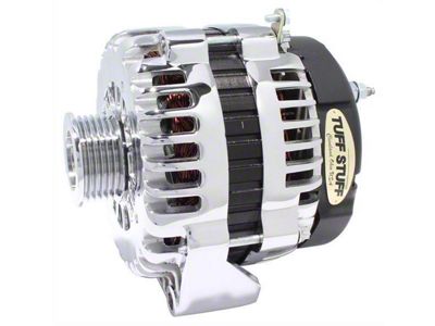 Tuff Stuff Performance Alternator with 6-Groove Pulley; 180 Amp; Polished (2007 4.8L Tahoe)