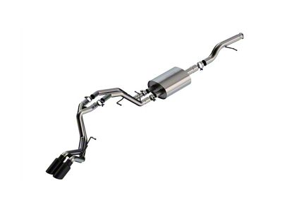 Borla S-Type Dual Exhaust System with Black Chrome Tips; Rear Exit (21-23 5.3L Tahoe)
