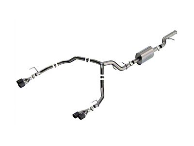 Borla S-Type Dual Exhaust System with Carbon Fiber Tips; Rear Exit (21-23 6.2L Yukon)