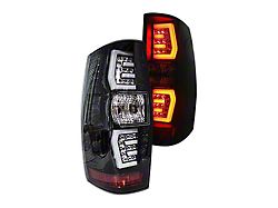 Renegade Series Sequential LED Tail Lights; Gloss Black Housing; Clear Lens (07-14 Tahoe)
