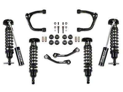 Fabtech 3-Inch Uniball Upper Control Arm Lift Kit with Front Dirt Logic 2.5 Reservoir Coil-Overs and Rear Dirt Logic 2.5 Coil-Overs (21-23 4WD Tahoe)