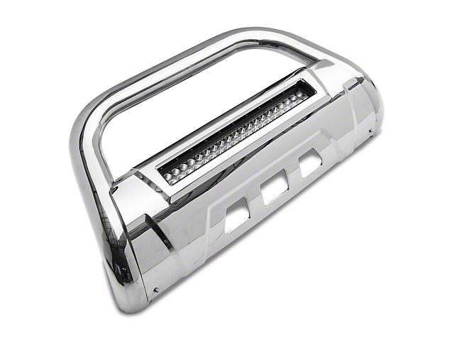 Barricade 3.50-Inch Bull Bar with Skid Plate and 20-Inch LED Light Bar; Stainless Steel (15-22 Colorado, Excluding ZR2)