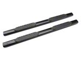 Barricade 5-Inch Oval Straight End Side Step Bars; Black (15-22 Colorado Extended Cab)
