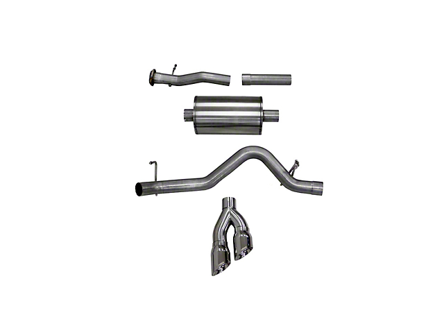 Corsa Performance 3 Inch Sport Single Exhaust System w/ Polished Tips; Side Exit (15-16 3.6L Colorado/Canyon)