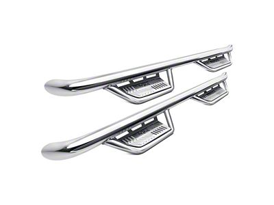 N-Fab Cab Length Podium Nerf Side Step Bars; Polished Stainless (15-22 Colorado Crew Cab)