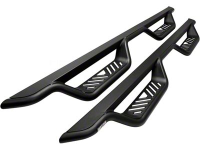 Outlaw Drop Nerf Side Step Bars; Textured Black (15-22 Colorado Crew Cab)