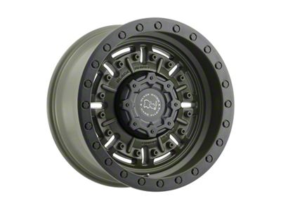 Black Rhino Abrams Olive Drab Green 6-Lug Wheel; 17x8.5; 0mm Offset (99-06 Sierra 1500)