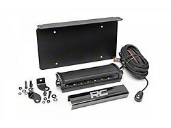 Rough Country 8-Inch Black Series LED Light Bar License Plate Kit (Universal; Some Adaptation May Be Required)