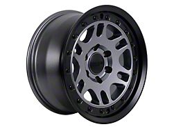 Tremor Wheels 105 Shaker Graphite Grey with Black Lip 6-Lug Wheel; 17x8.5; 0mm Offset (09-14 F-150)