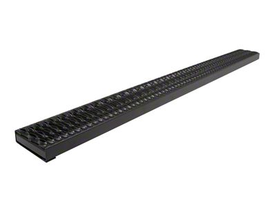 Rough Step Running Boards without Mounting Brackets; Steel (07-23 Silverado 3500 HD Crew Cab)
