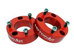 MotoFab 2.50.Inch Front Leveling Kit; Red (04-23 F-150, Excluding Raptor)