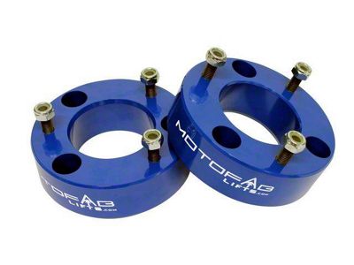 MotoFab 2-Inch Front Leveling Kit; Blue (04-23 F-150, Excluding Raptor)