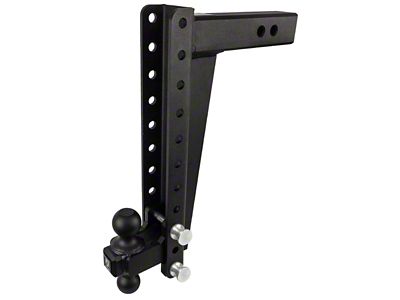 BulletProof Hitches Heavy Duty 2.50-Inch Receiver Hitch Ball Mount; 16-Inch Drop/Rise (Universal; Some Adaptation May Be Required)