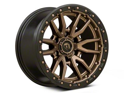Fuel Wheels Rebel Matte Bronze with Black Bead Ring 6-Lug Wheel; 17x9; 1mm Offset (19-23 Ranger)