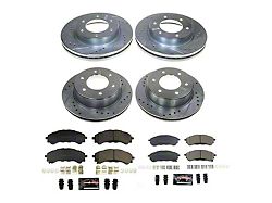 PowerStop Z23 Evolution 6-Lug Brake Rotor and Pad Kit; Front and Rear (19-23 Ranger)