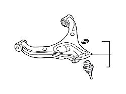 Ford Front Lower Control Arm; Driver Side (19-23 4WD Ranger)