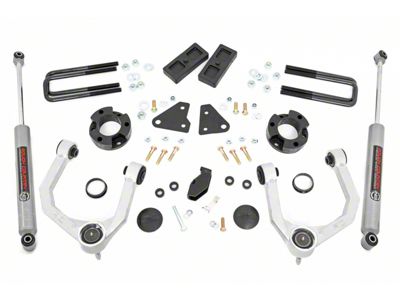 Rough Country 3.50-Inch Suspension Lift Kit with Premium N3 Shocks (19-23 4WD Ranger w/ Factory Cast Steel Knuckles)