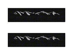 Rear Door Sill Protection with Mountain Logo; Black (19-23 Ranger SuperCrew)