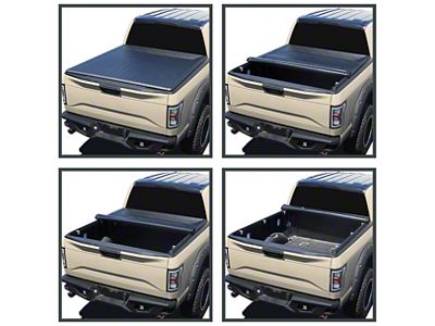 Roll Up Tonneau Cover; Black (19-23 Ranger w/ 5-Foot Bed)