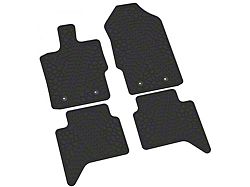 FLEXTREAD Factory Floorpan Fit Tire Tread/Scorched Earth Scene Front and Rear Floor Mats; Black (19-23 Ranger SuperCrew)