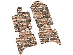FLEXTREAD Factory Floorpan Fit Tire Tread/Scorched Earth Scene Front and Rear Floor Mats; Cyberflage Camouflage (19-23 Ranger SuperCrew)