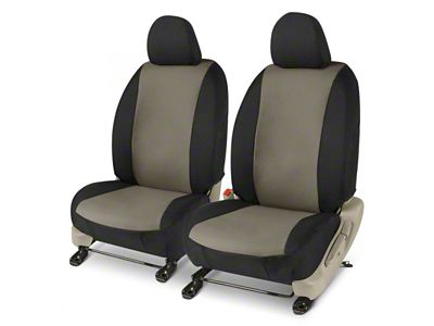 Covercraft Precision Fit Seat Covers Endura Custom Front Row Seat Covers; Charcoal/Black (19-23 Ranger XL, XLT)