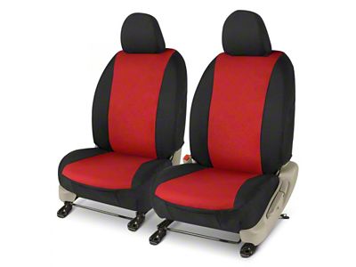 Covercraft Precision Fit Seat Covers Endura Custom Front Row Seat Covers; Red/Black (19-23 Ranger XL, XLT)