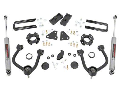 Rough Country 3.50-Inch Suspension Lift Kit with Premium N3 Shocks (19-23 4WD Ranger w/ Factory Aluminum Knuckles)