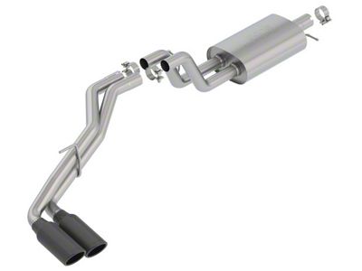 Borla S-Type Dual Exhaust System with Black Chrome Tips; Side Exit (19-23 Ranger)