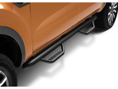 N-Fab Cab Length Nerf Side Step Bars; Textured Black (19-23 Ranger SuperCrew)