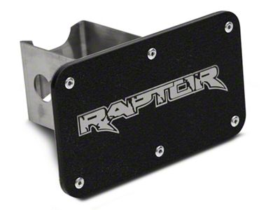 Raptor Hitch Cover; Rugged Black (Universal; Some Adaptation May Be Required)