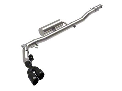 AFE Rebel Series 3-Inch Single Exhaust System with Black Tips; Middle Side Exit (19-23 Ranger)