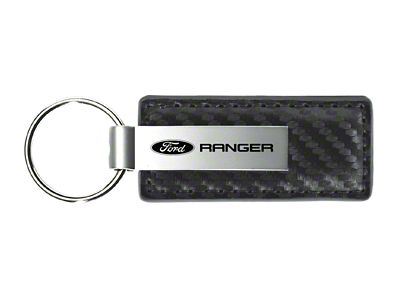 Ranger Gunmetal Carbon Fiber Leather Key Fob
