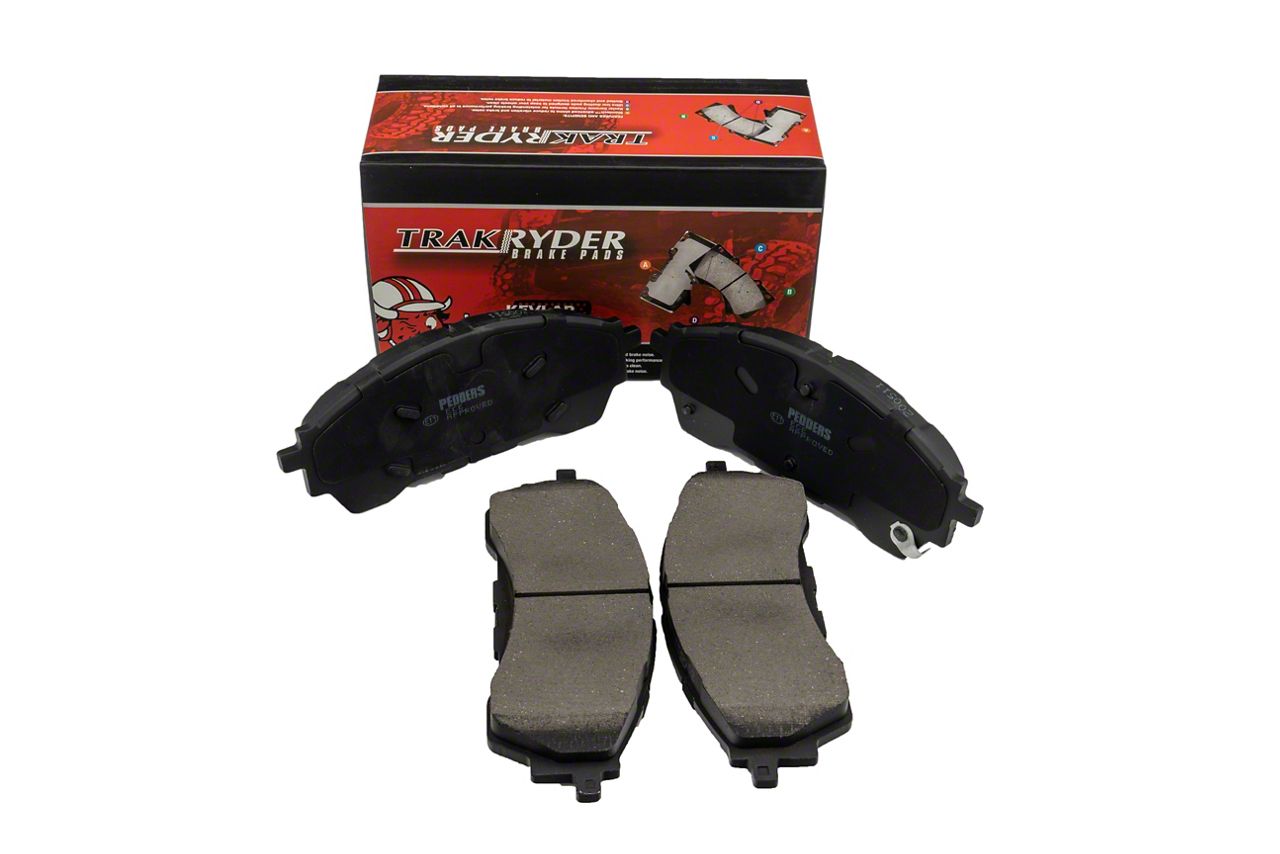 Pedders Ranger TrakRyder Kevlar Ceramic Brake Pads; Front Pair PED6821006 (1922 Ranger) Free