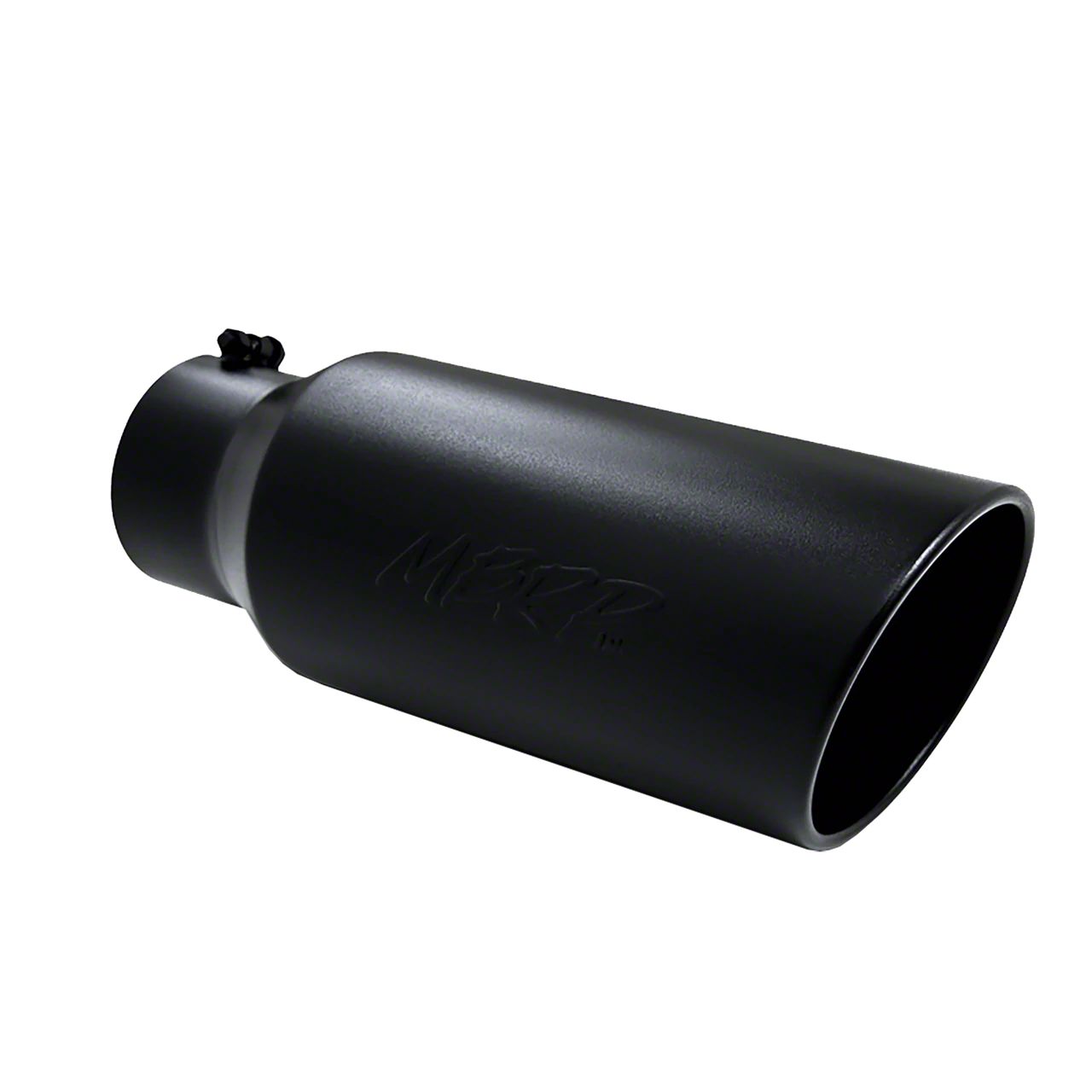 MBRP Ranger 7-Inch Black Angled Rolled End Exhaust Tip; 5-Inch ...