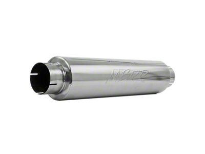 MBRP Armor Pro Quiet Tone Muffler; 4-Inch Inlet/4-Inch Outlet (Universal; Some Adaptation May Be Required)